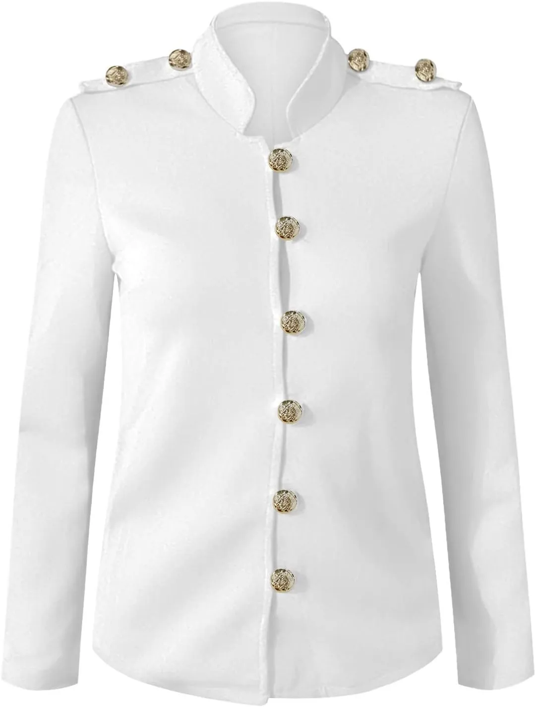 SHAOBGE Ladies Coats Winter Women Long Sleeve Casual Slim Top Button Stand Collar Solid Business Jacket 3 In1 Jacket