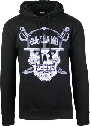 ShirtBANC Oakland Sugar Skull Mens Hoodie Sweatshirt