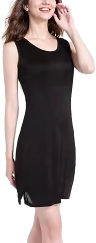 Silk Tank Nightgowns Women Pure Silk Sleepwear Sleeveless Night Shirt Soft Sleep Shirt Pajamas Dress