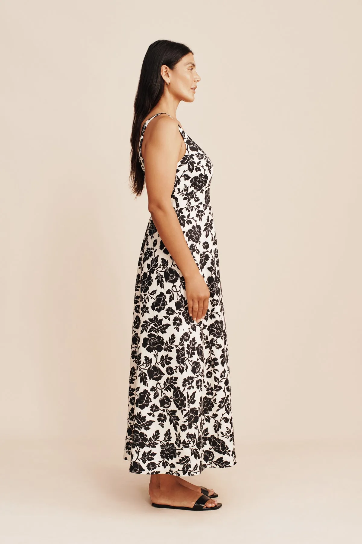 SKYLA DRESS - NOIR BLOOM