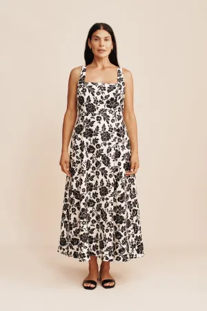 SKYLA DRESS - NOIR BLOOM