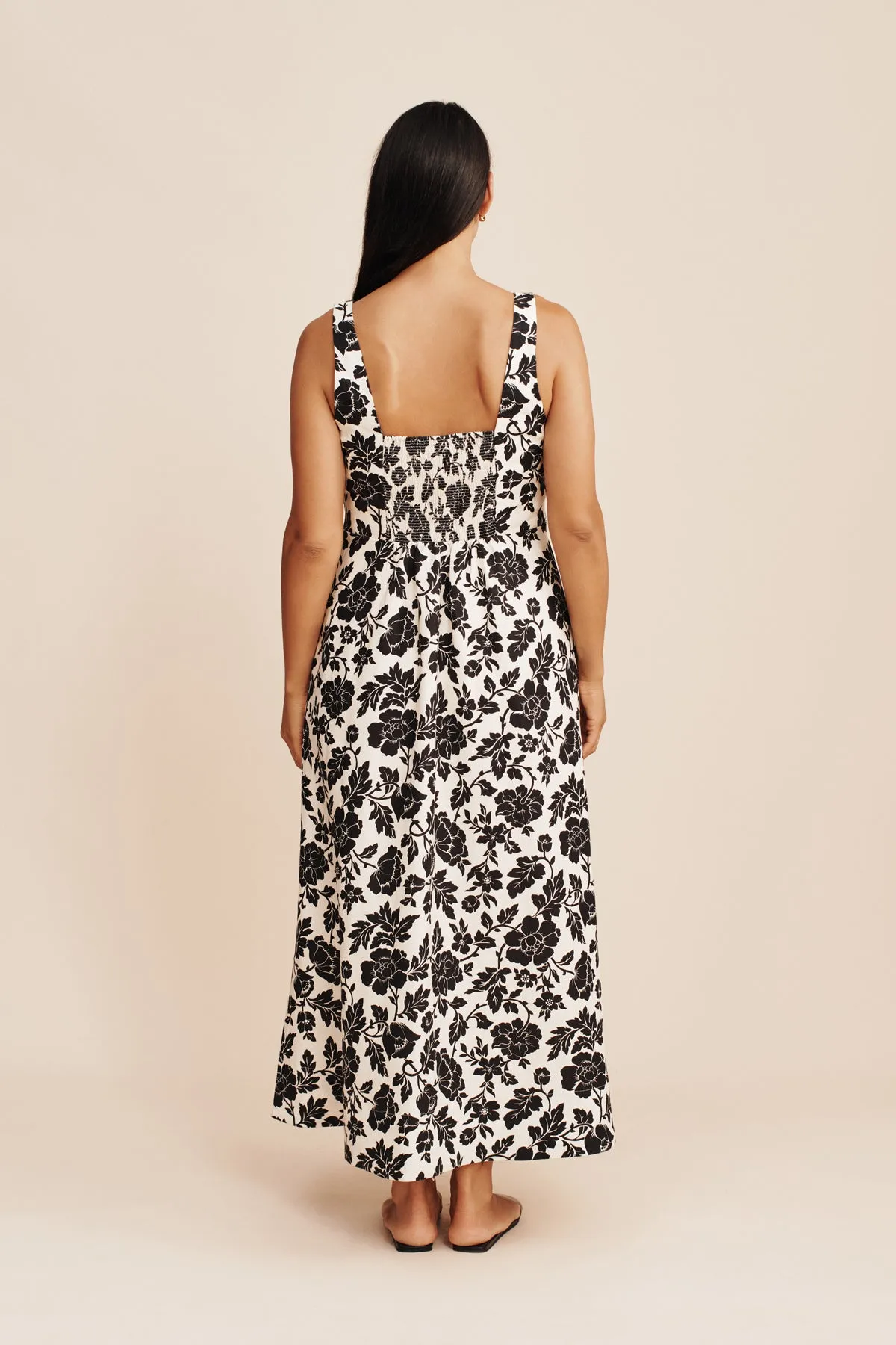 SKYLA DRESS - NOIR BLOOM