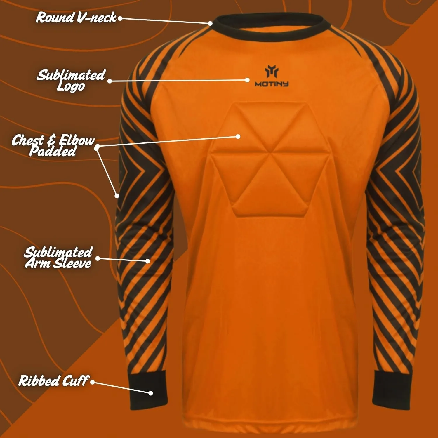 Soccer Goalie Jersey - Pro Series - Chest & Elbow Padded - Quick-Dry Fabric - Ergonomic Fit - Enhanced Durability