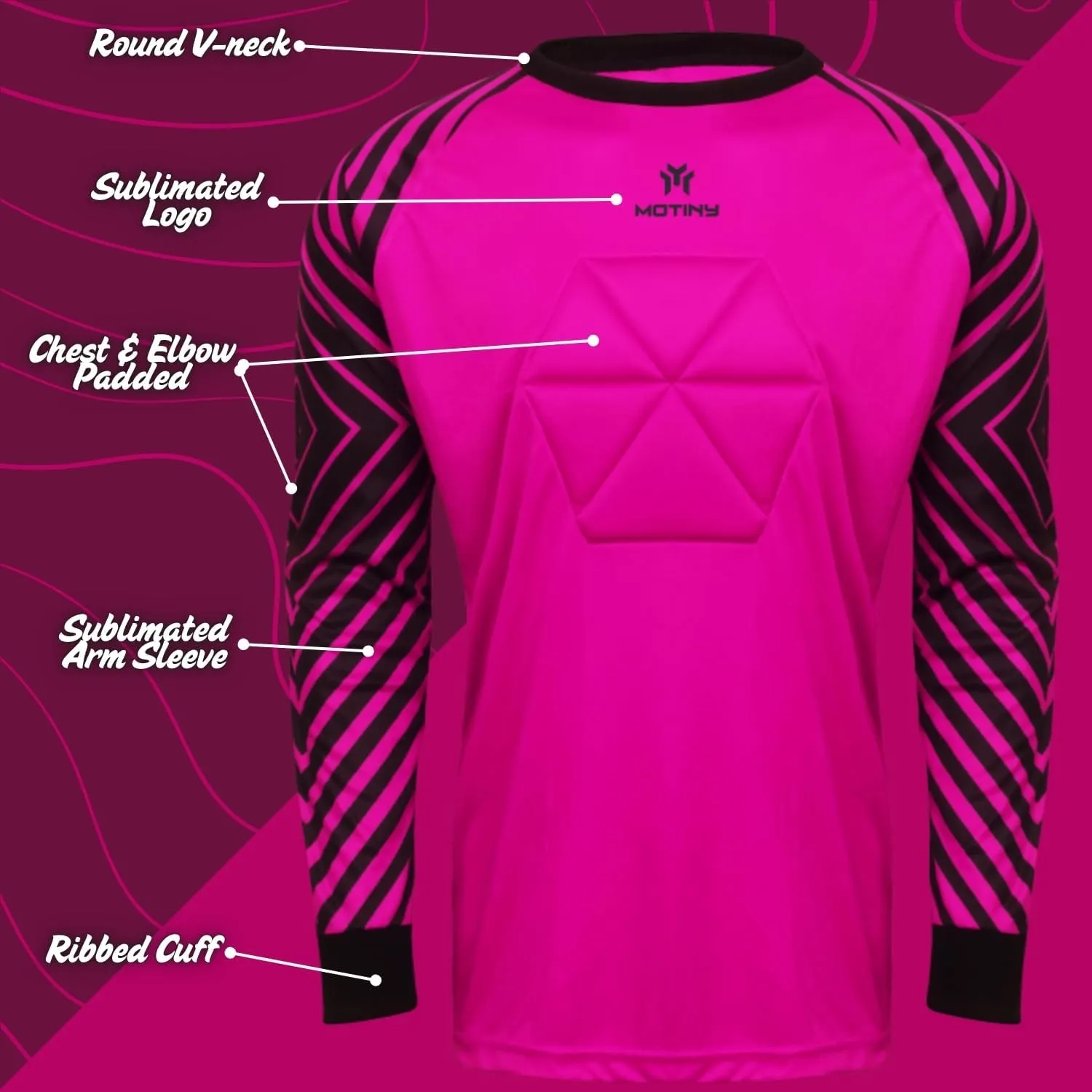 Soccer Goalie Jersey - Pro Series - Chest & Elbow Padded - Quick-Dry Fabric - Ergonomic Fit - Enhanced Durability