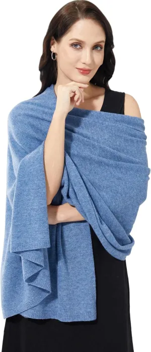 Soft Cashmere Blend Wrap Chic Scarf Stole for Women Wayfarer Travel Extra Large 87"x28"