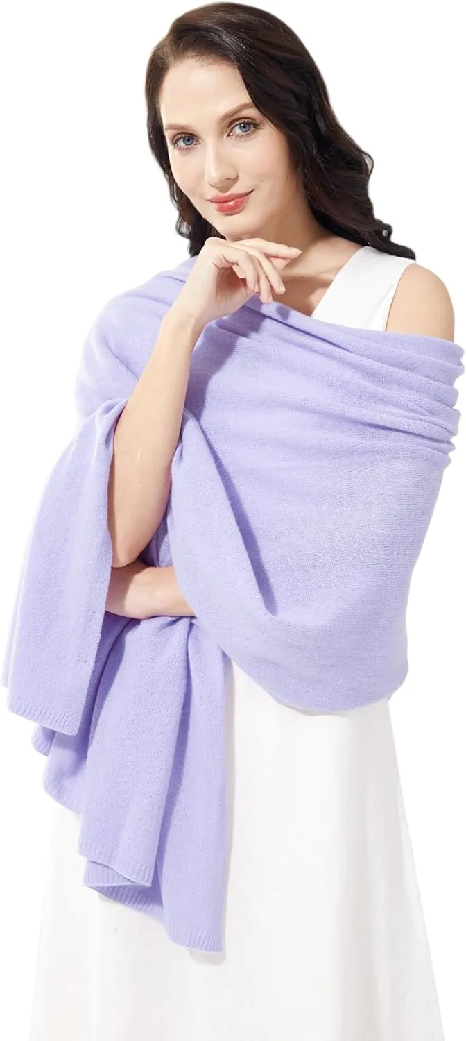 Soft Cashmere Blend Wrap Chic Scarf Stole for Women Wayfarer Travel Extra Large 87"x28"