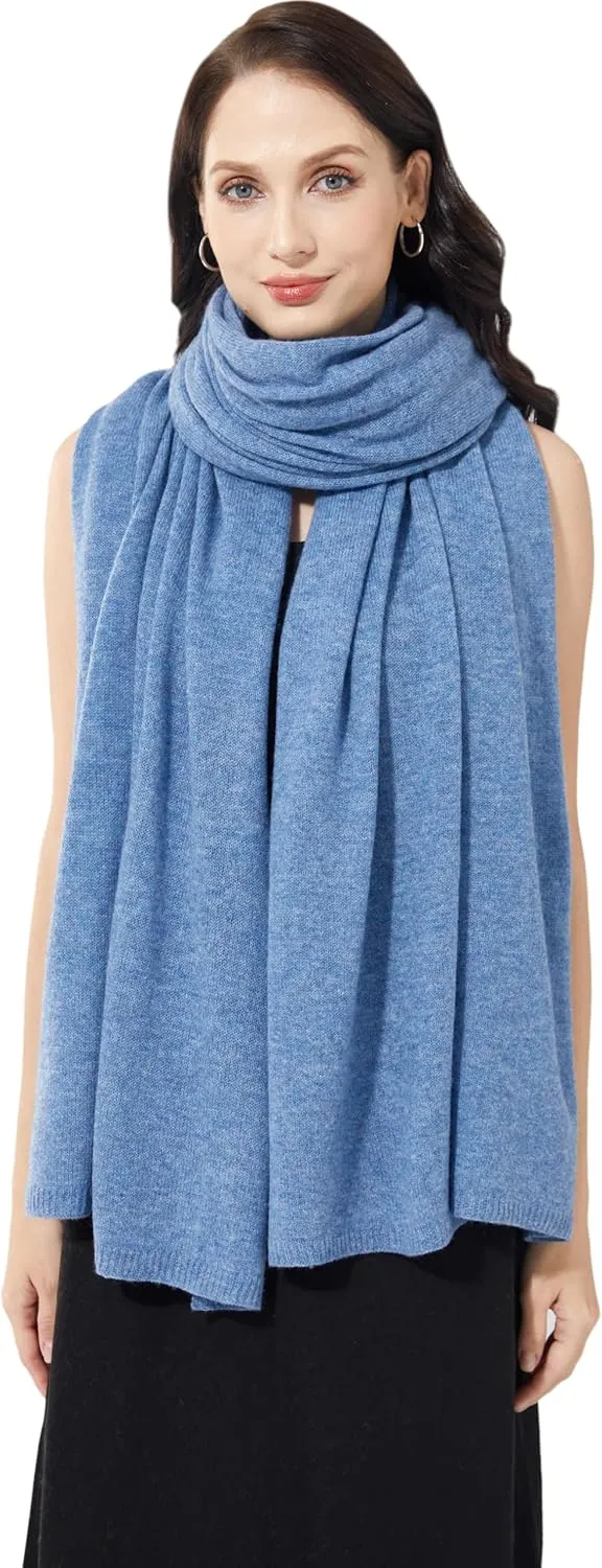 Soft Cashmere Blend Wrap Chic Scarf Stole for Women Wayfarer Travel Extra Large 87"x28"