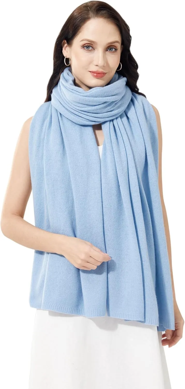 Soft Cashmere Blend Wrap Chic Scarf Stole for Women Wayfarer Travel Extra Large 87"x28"