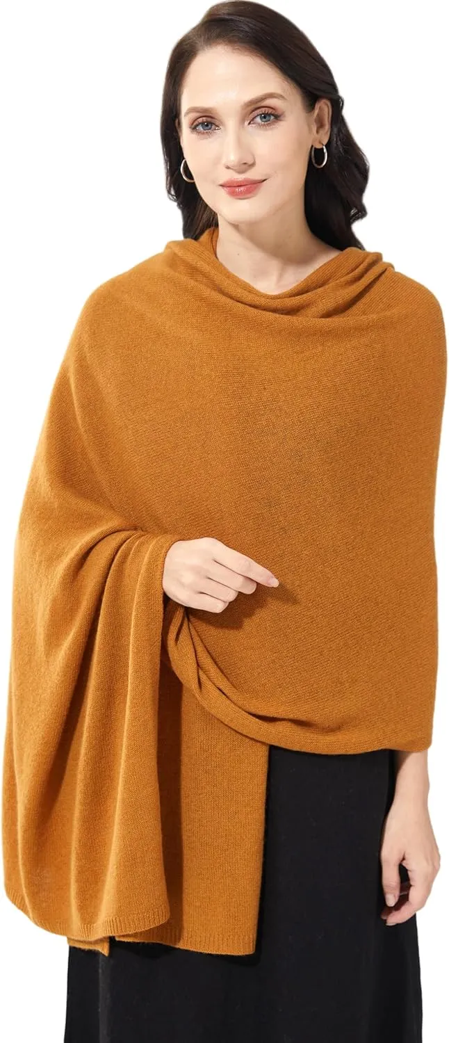 Soft Cashmere Blend Wrap Chic Scarf Stole for Women Wayfarer Travel Extra Large 87"x28"