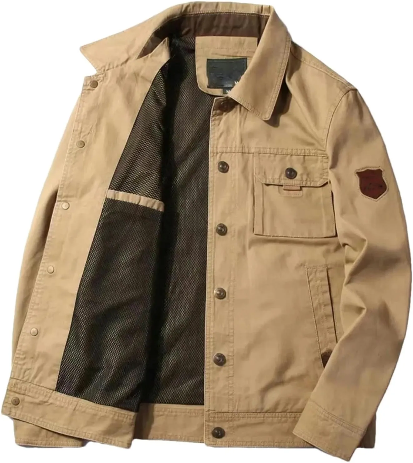 Sports Thin Outwear Work Clothes Men Cargo Jackets Waterproof Outdoor Coat