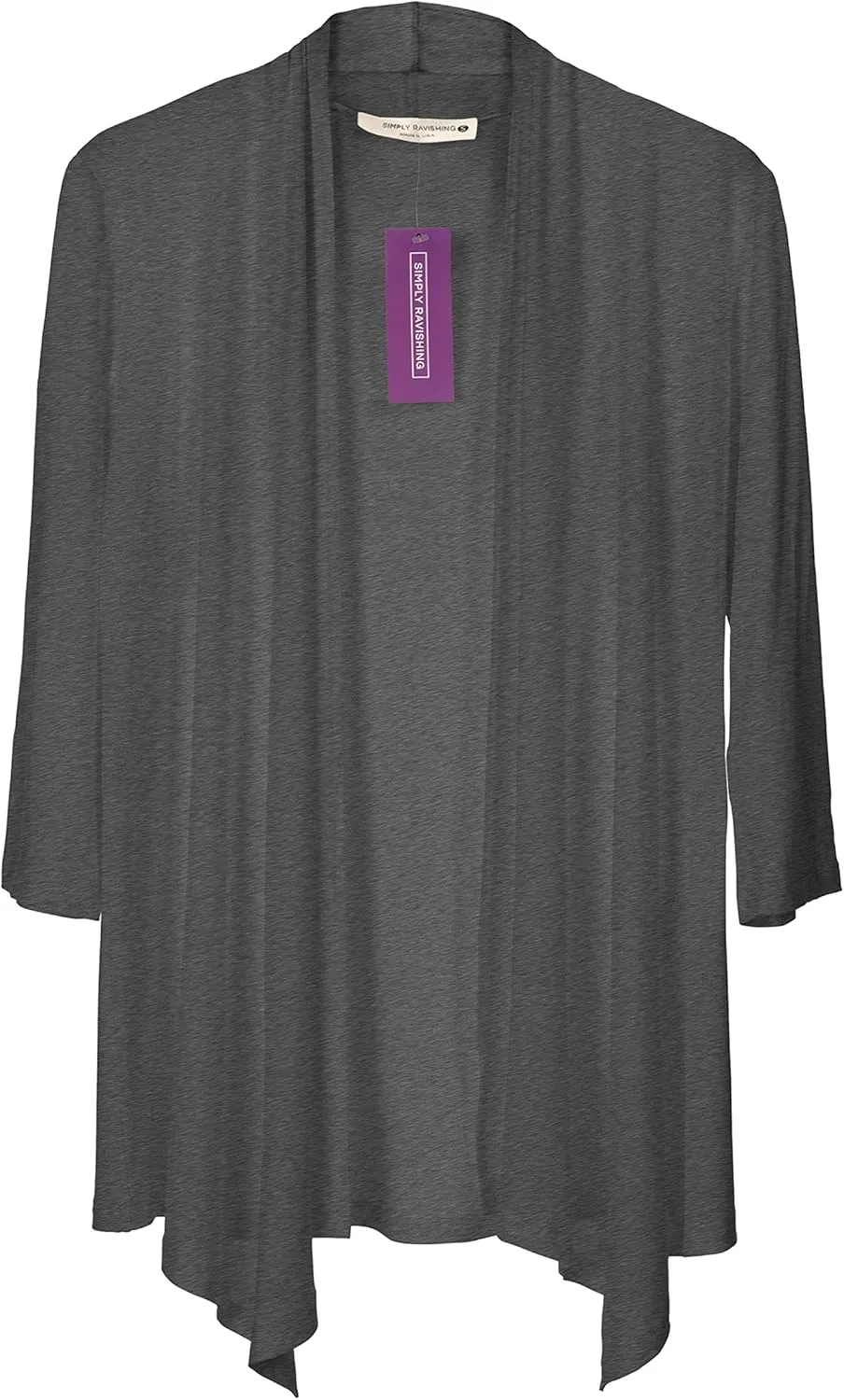 SR Women's Plus Size Basic Various Sleeve Open Cardigan (Size: 1X-5X)