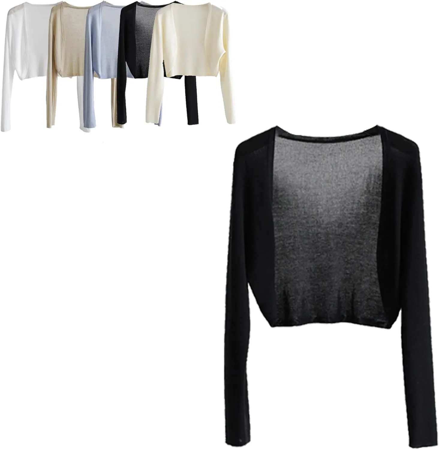 Sun Knit Cardigan Women's Thin Ice Silk Coat Shawl Air-Conditioned Shirt with Slip Skirt,Ice Silk Shirt Skin-Friendly
