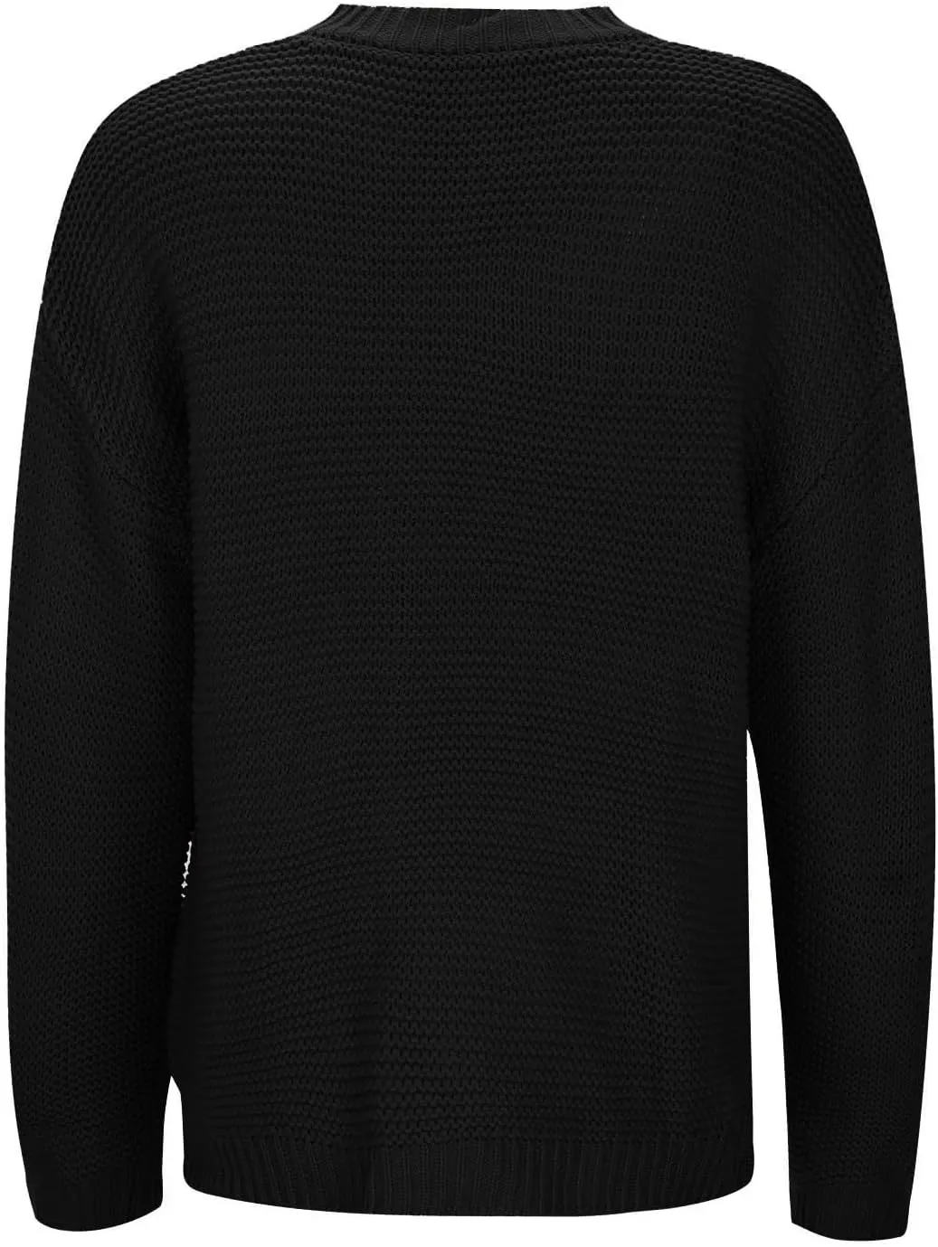 Sweaters for Women Chunky Knit Solid Color Crew Neck Long Sleeve Soft Lightweight Casual Jumper Tops