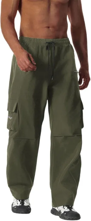 Sweatpants for Men Drawstring Breathable Joggers Construction Summer Sport Big and Tall Jogging Pants