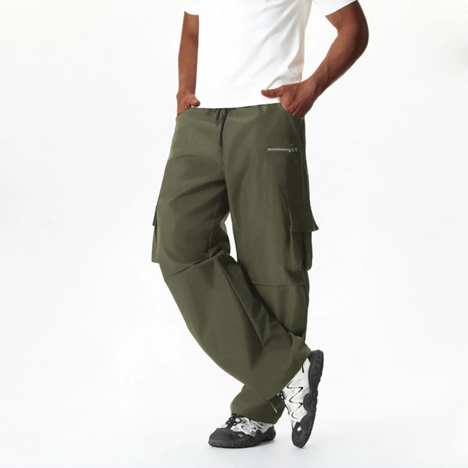 Sweatpants for Men Drawstring Breathable Joggers Construction Summer Sport Big and Tall Jogging Pants