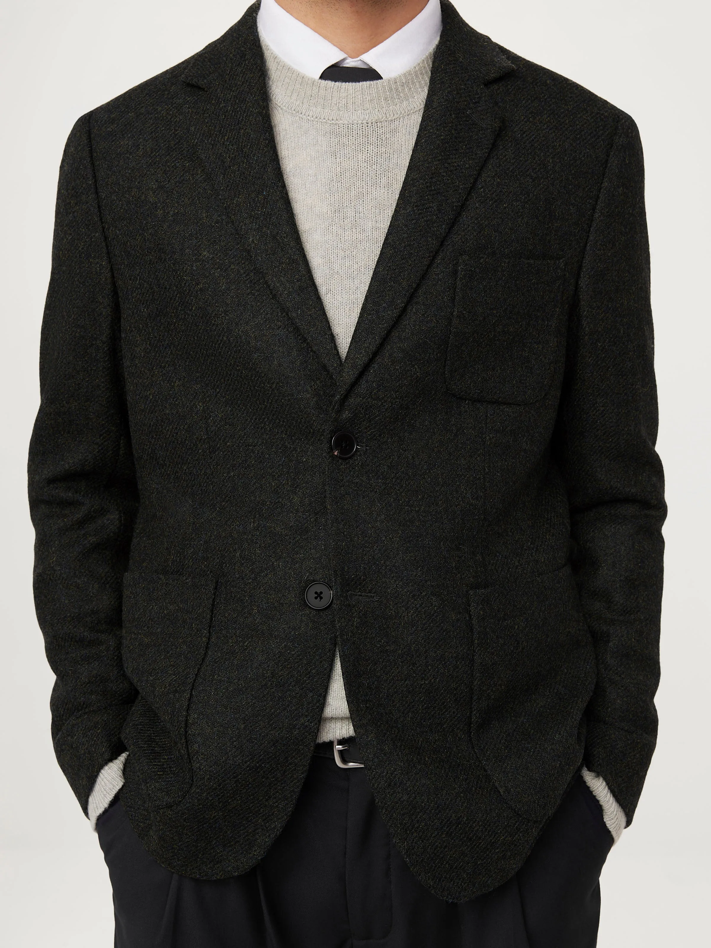 The Moon Heritage Blazer in Dark Green