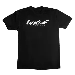 Tige Logo Tee - Black w/White Logo
