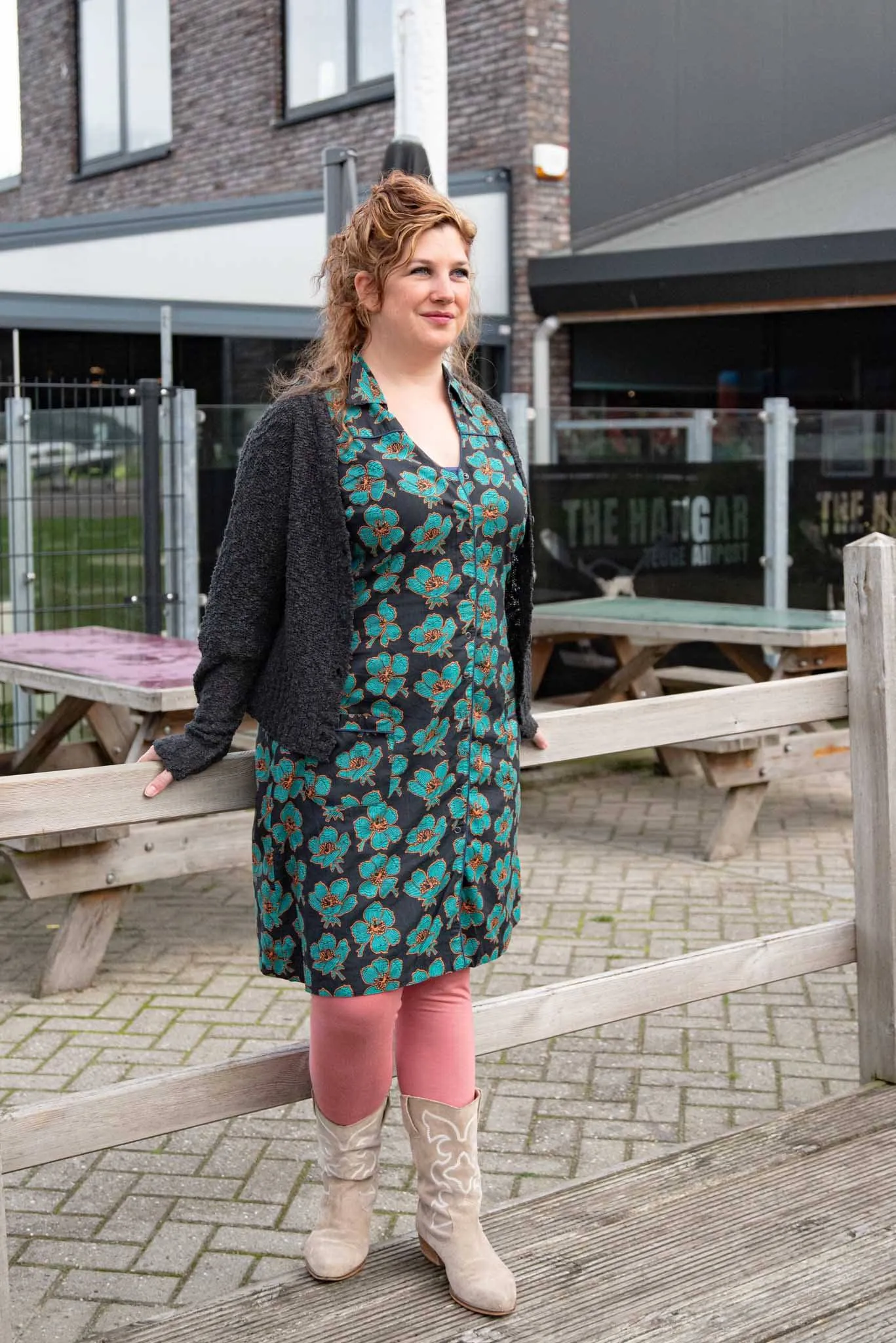 Triple G - nieuw ontwerp- dubbelzijdig- jurk/ vest/ tuniek- Alles in 1! ginko