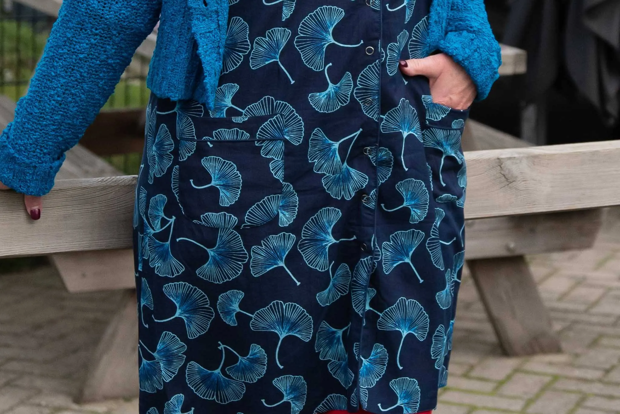 Triple G - nieuw ontwerp- dubbelzijdig- jurk/ vest/ tuniek- Alles in 1! ginko