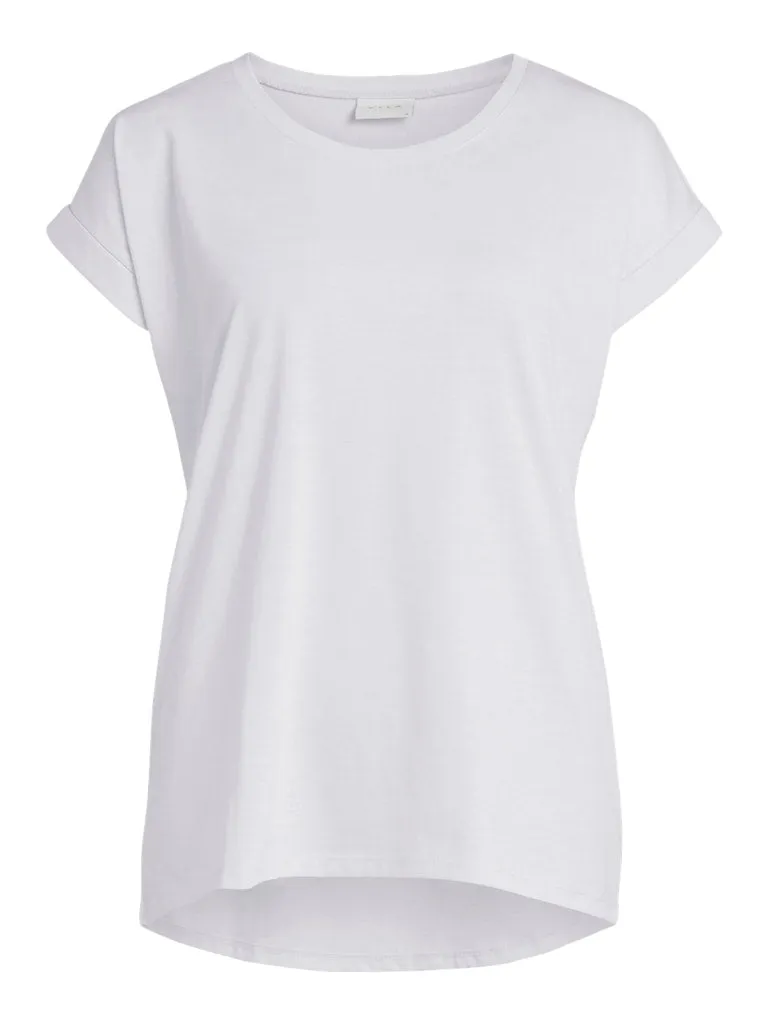 Vila Womens T-shirt Dreamers New Pure Optical Snow