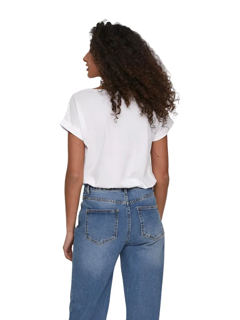 Vila Womens T-shirt Dreamers New Pure Optical Snow