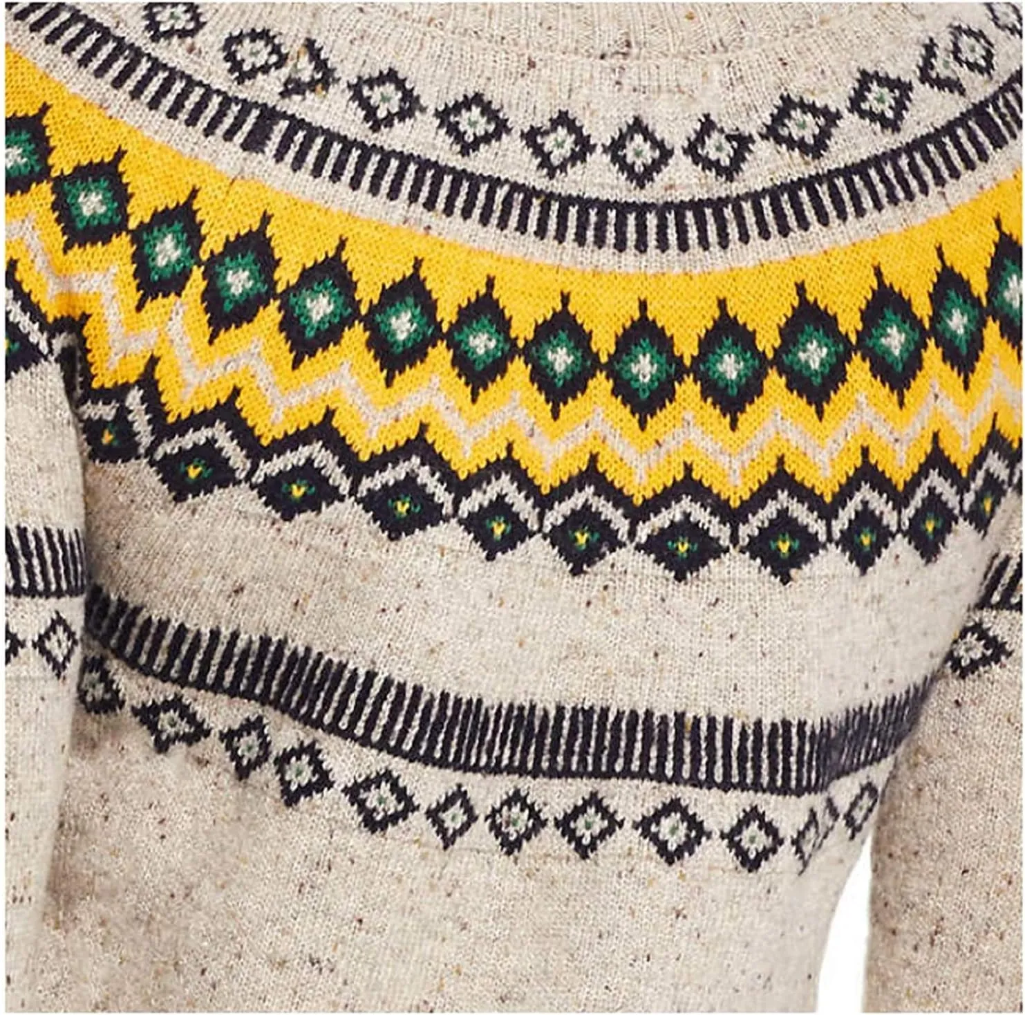 Weatherproof Vintage Ladies' Fairisle Crew Neck Sweater