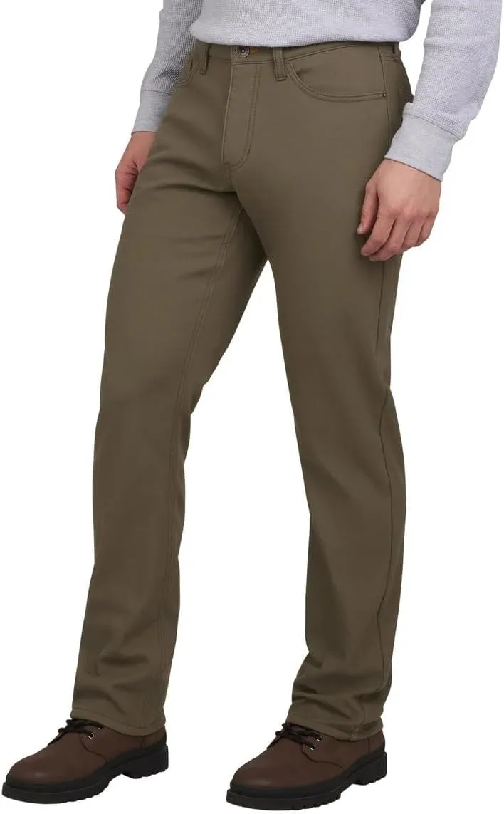Weatherproof Vintage Men??s Bonded Fleece Lined Canvas Pant