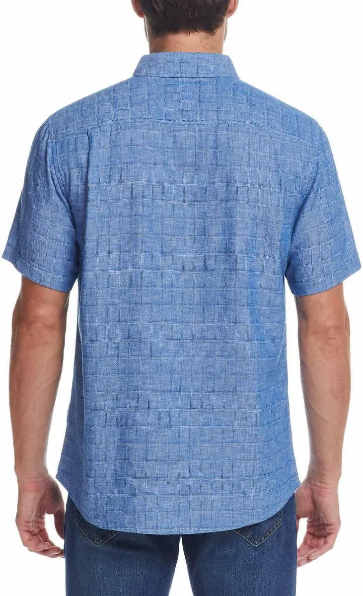 Weatherproof Vintage Mens Short Sleeve Woven Shirt
