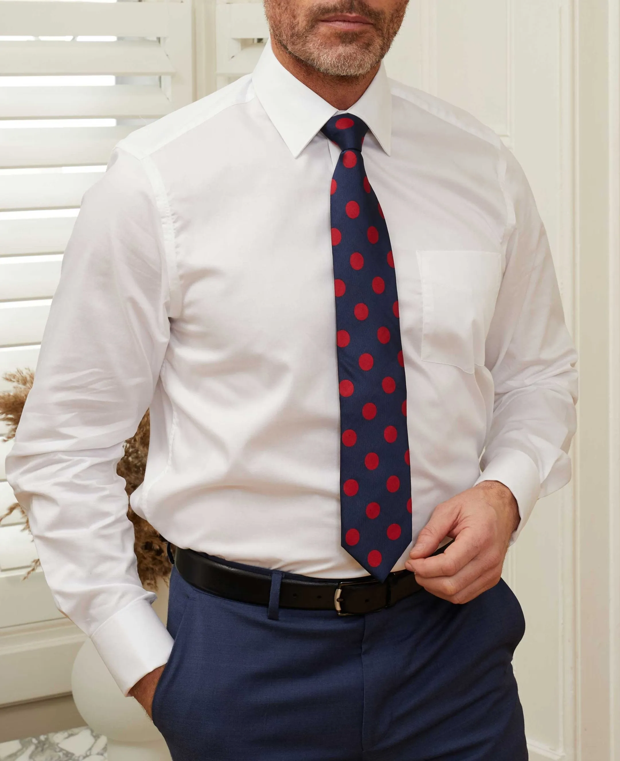 White Twill Classic Fit Shirt - Single or Double Cuff
