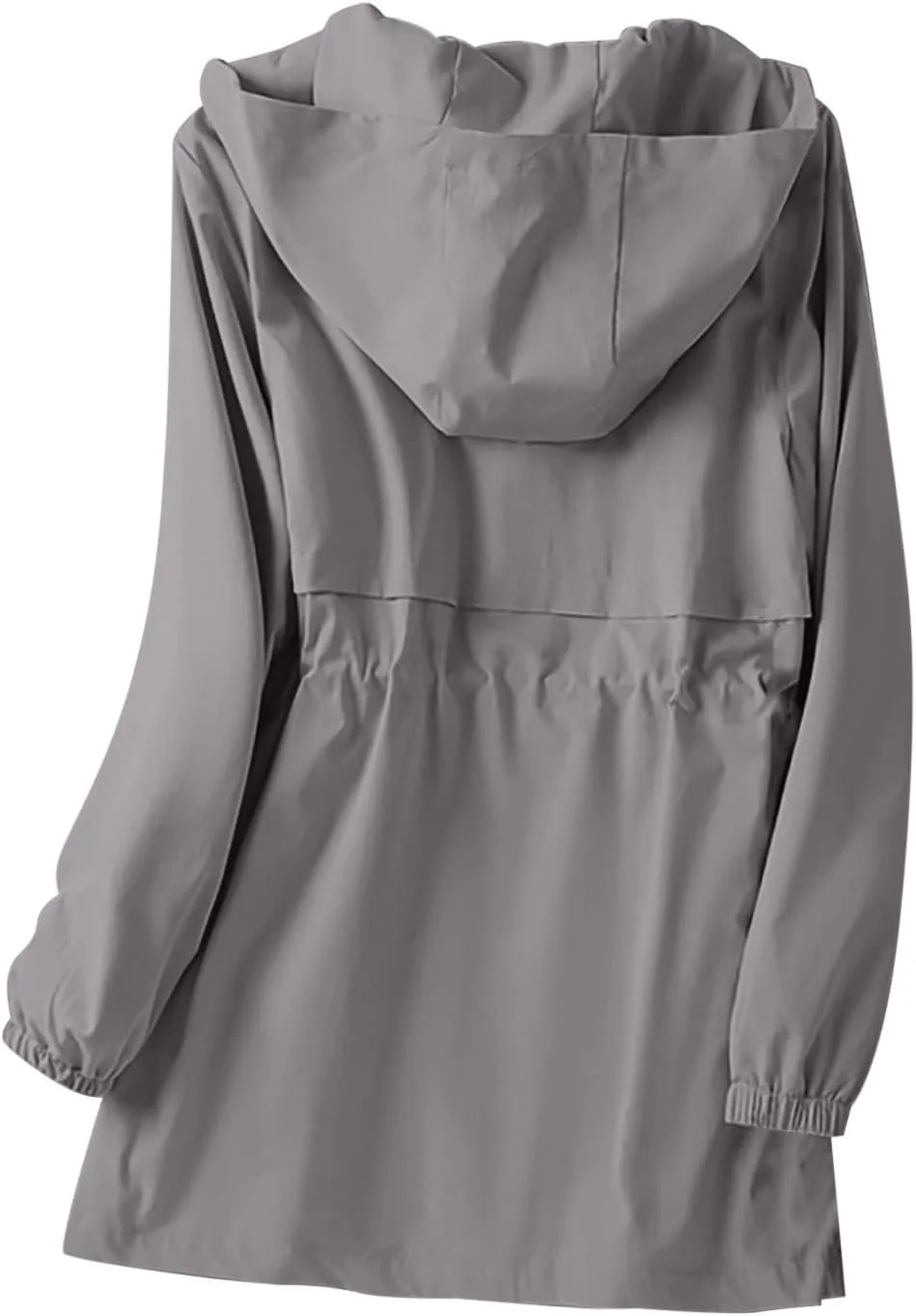 Windbreaker Jackets for Women Windproof Plus Size Casual Hoodie Coat Waterproof Trench Hiking Outdoor Raincoat