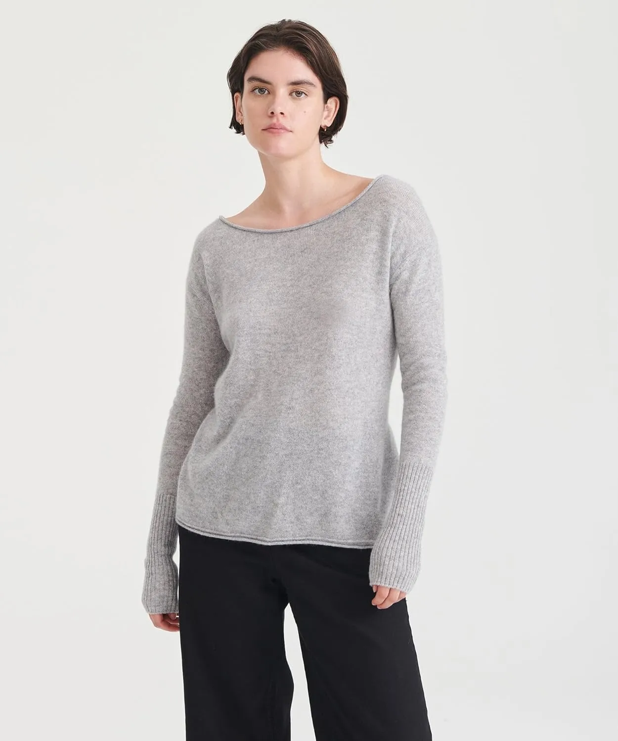 Women's Cashmere Boatneck Sweater
