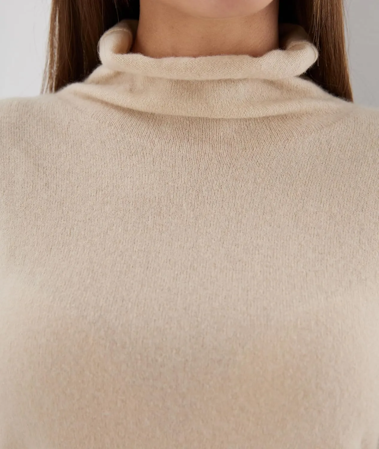 Womens Cashmere Sweater Turtleneck Long Sleeve Pullover High Neck Relaxed Fit, Fall Outfits Sweater, Trendy Tops
