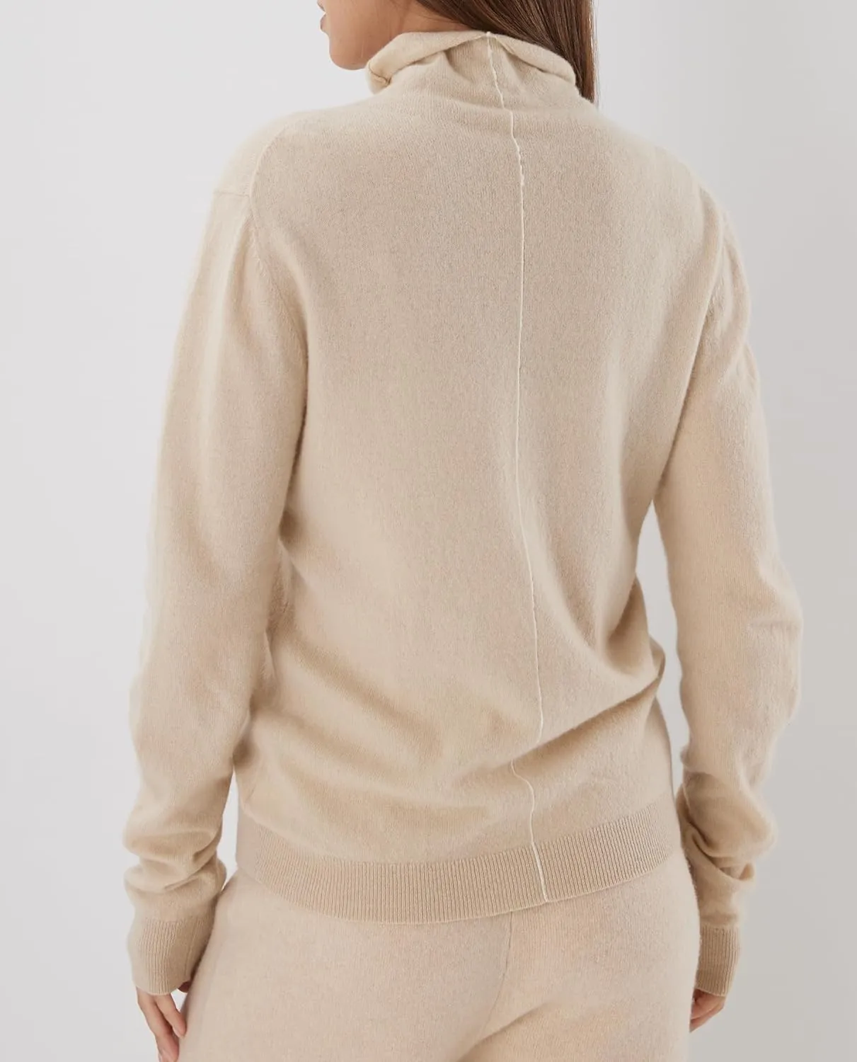 Womens Cashmere Sweater Turtleneck Long Sleeve Pullover High Neck Relaxed Fit, Fall Outfits Sweater, Trendy Tops