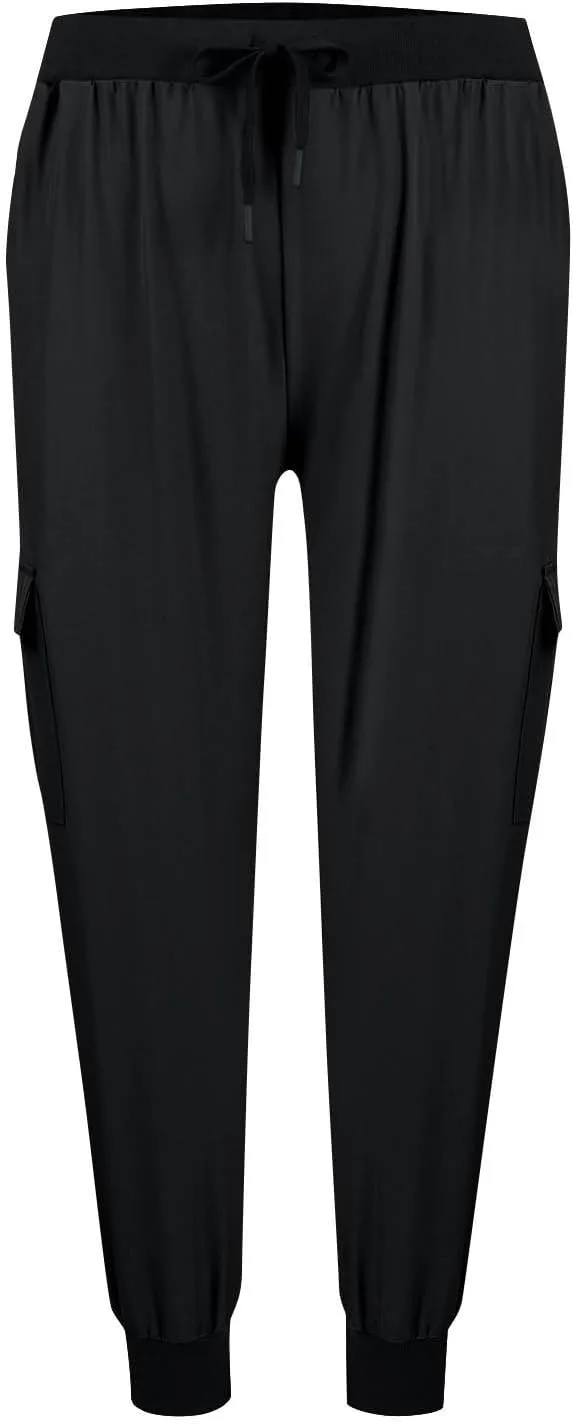 Women's Lightweight Quick Dry Hiking Running Pants Outdoor Sports Breathable Zipper Pockets Athletic Workout Pants