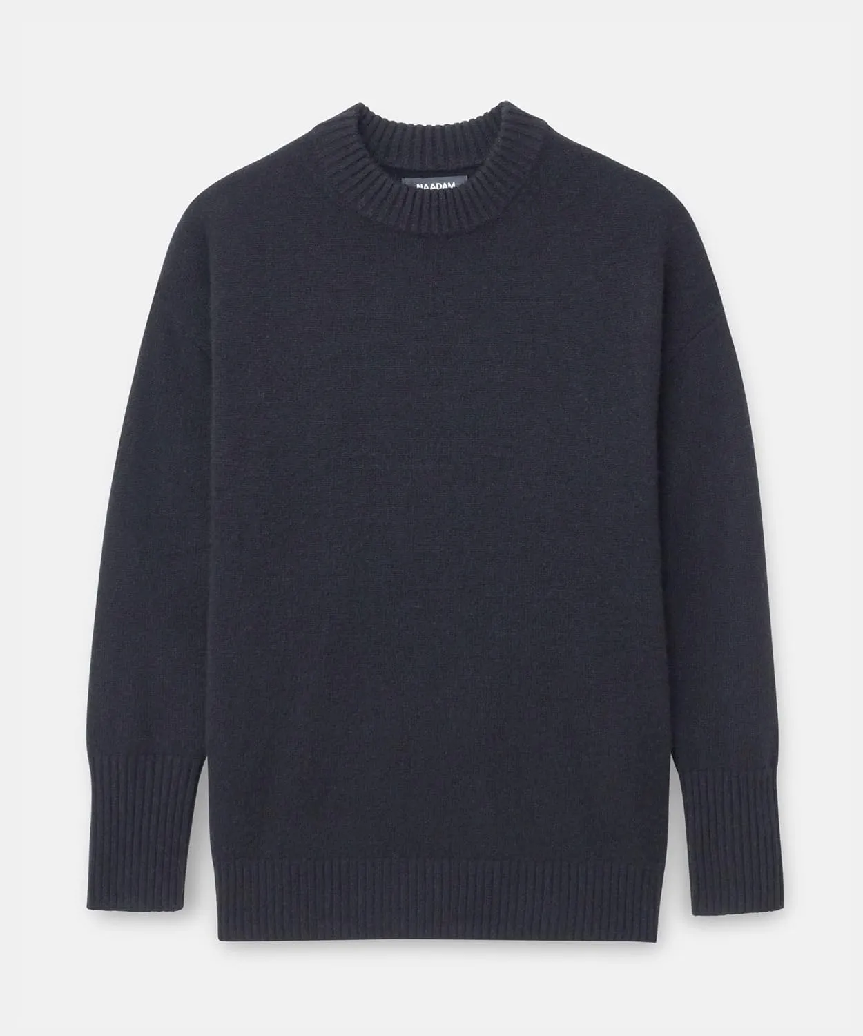 Womens Luxe Cashmere Oversized Crewneck Sweater