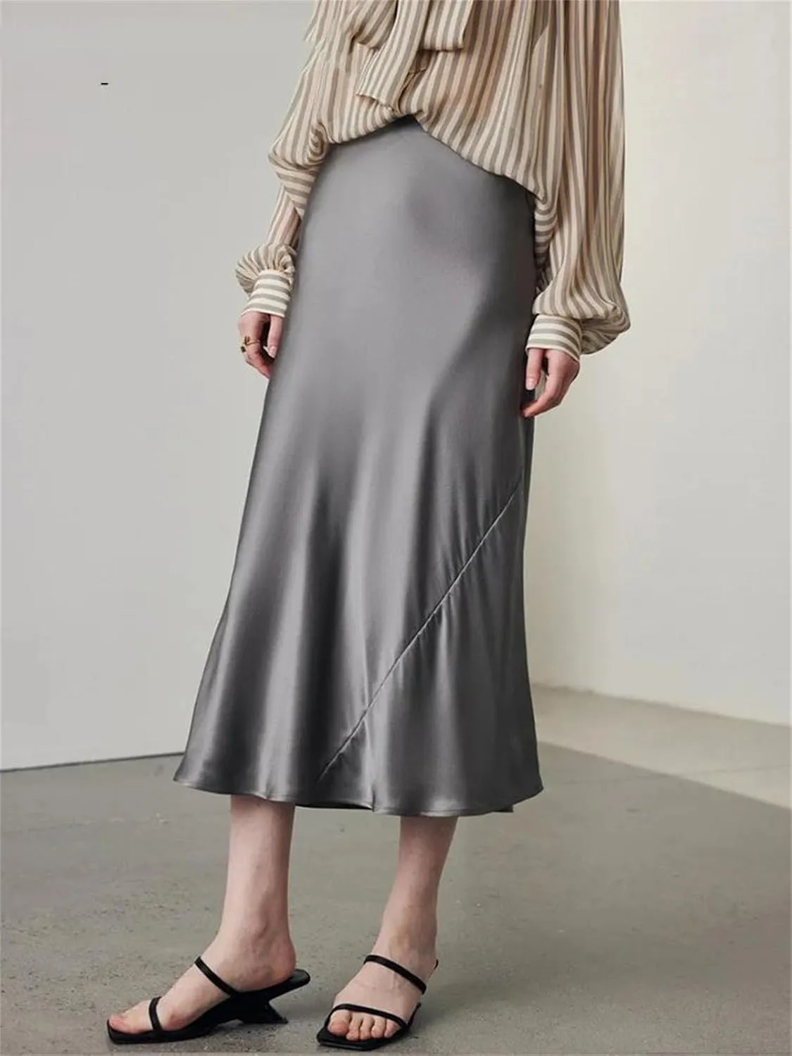 Women's Silk-Blend Skirt, 90 Percent Silk 10 Percent Spandex