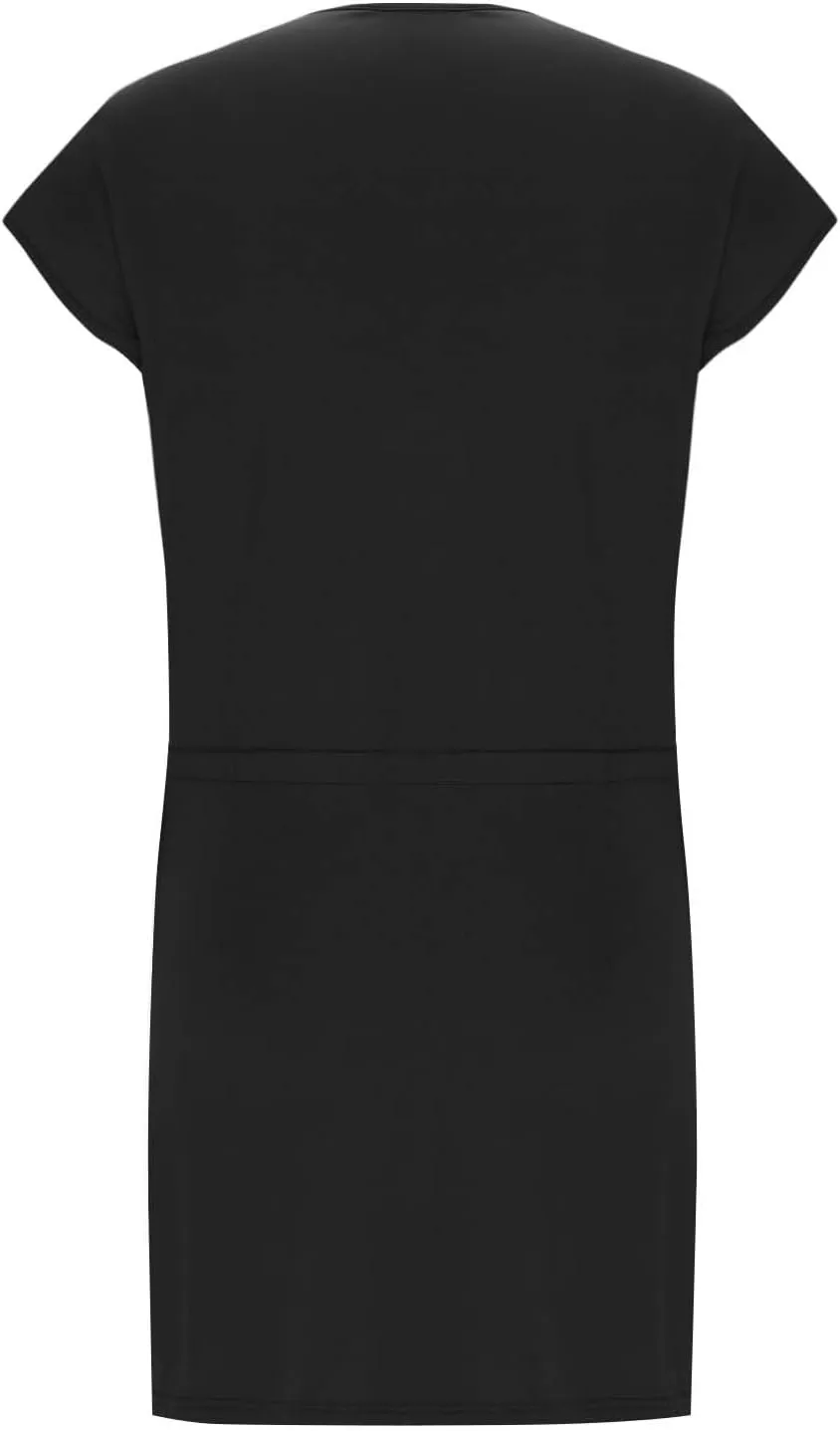 Womens Summer Dresses 2025 Casual Tie Front Short Sleeve a Line Midi Tshirt Dress Beach Vacation Clothes with Pockets