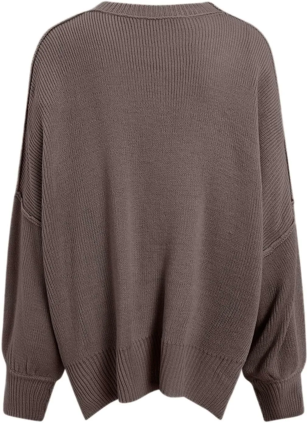 Womens Sweaters Chunky Knit Solid Color Crew Neck Long Sleeve Casual Lightweight Soft Jumper Tops