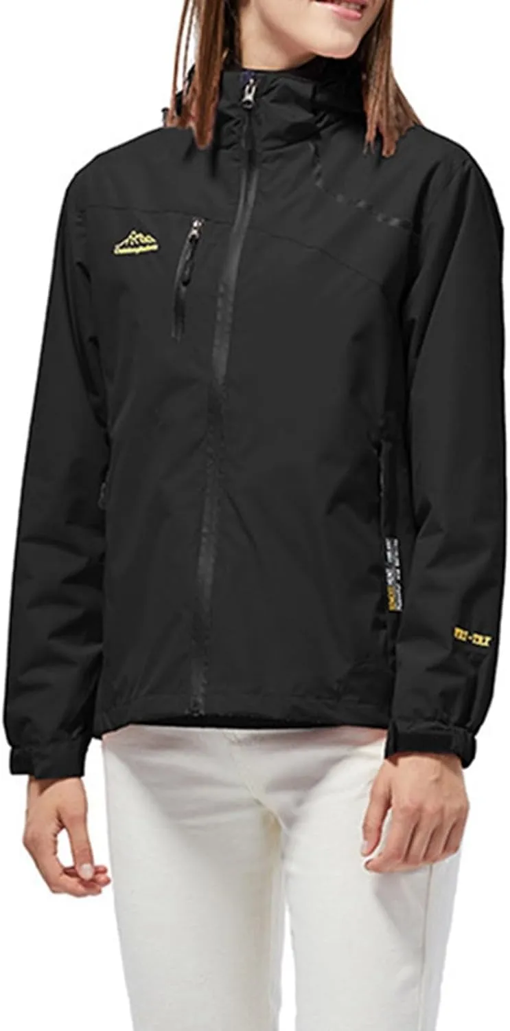 Womens Waterproof Rain Jacket 2024 Lightweight Breathable Outdoor Windbreaker Jackets Rain Coat Shell Hiking, Travel