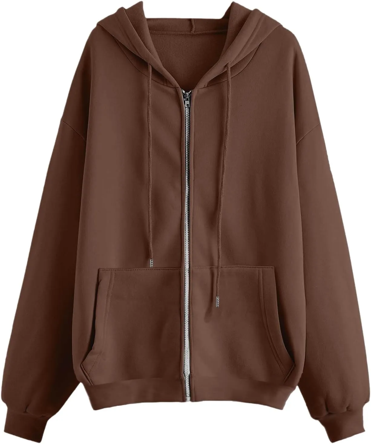 Womens Zip Up Hoodies Oversized Sweatshirts Black Zip Up Hoodie White Hoodie 2024 Winter Casual Jackets