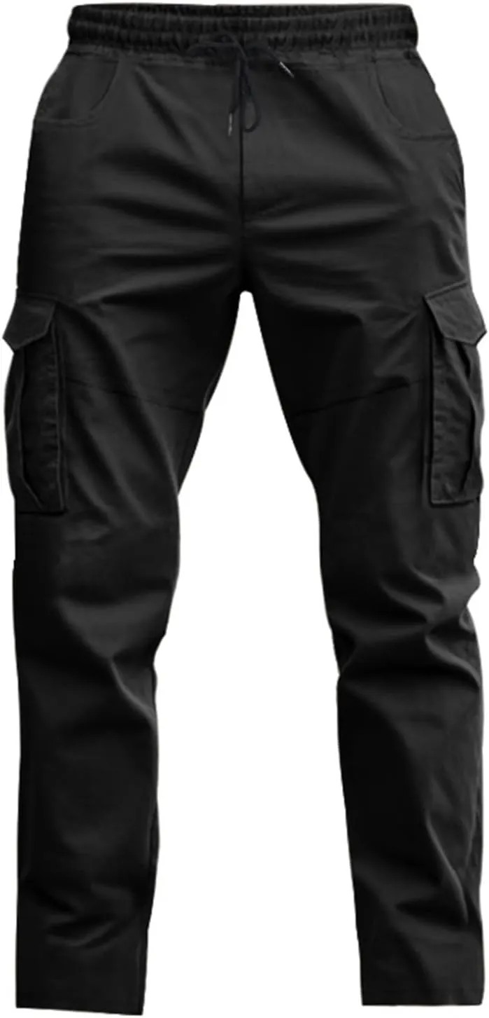 Work Pants for Men Classic Stretch Breathable Military Hiking Big and Tall Ripstop Sweatpants