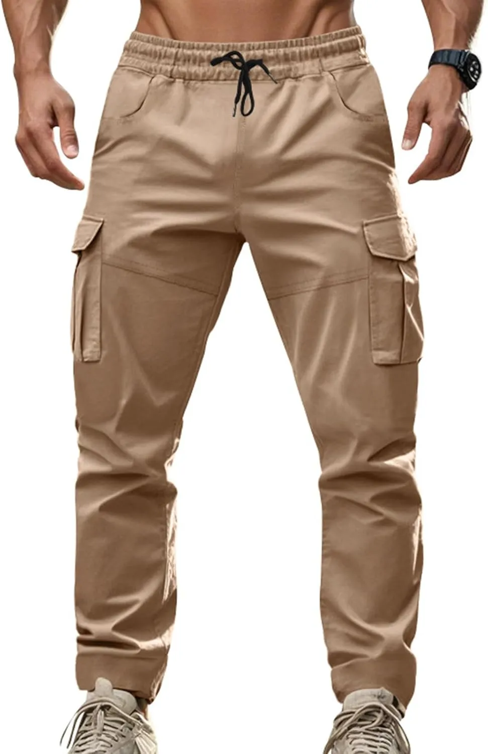 Work Pants for Men Classic Stretch Breathable Military Hiking Big and Tall Ripstop Sweatpants
