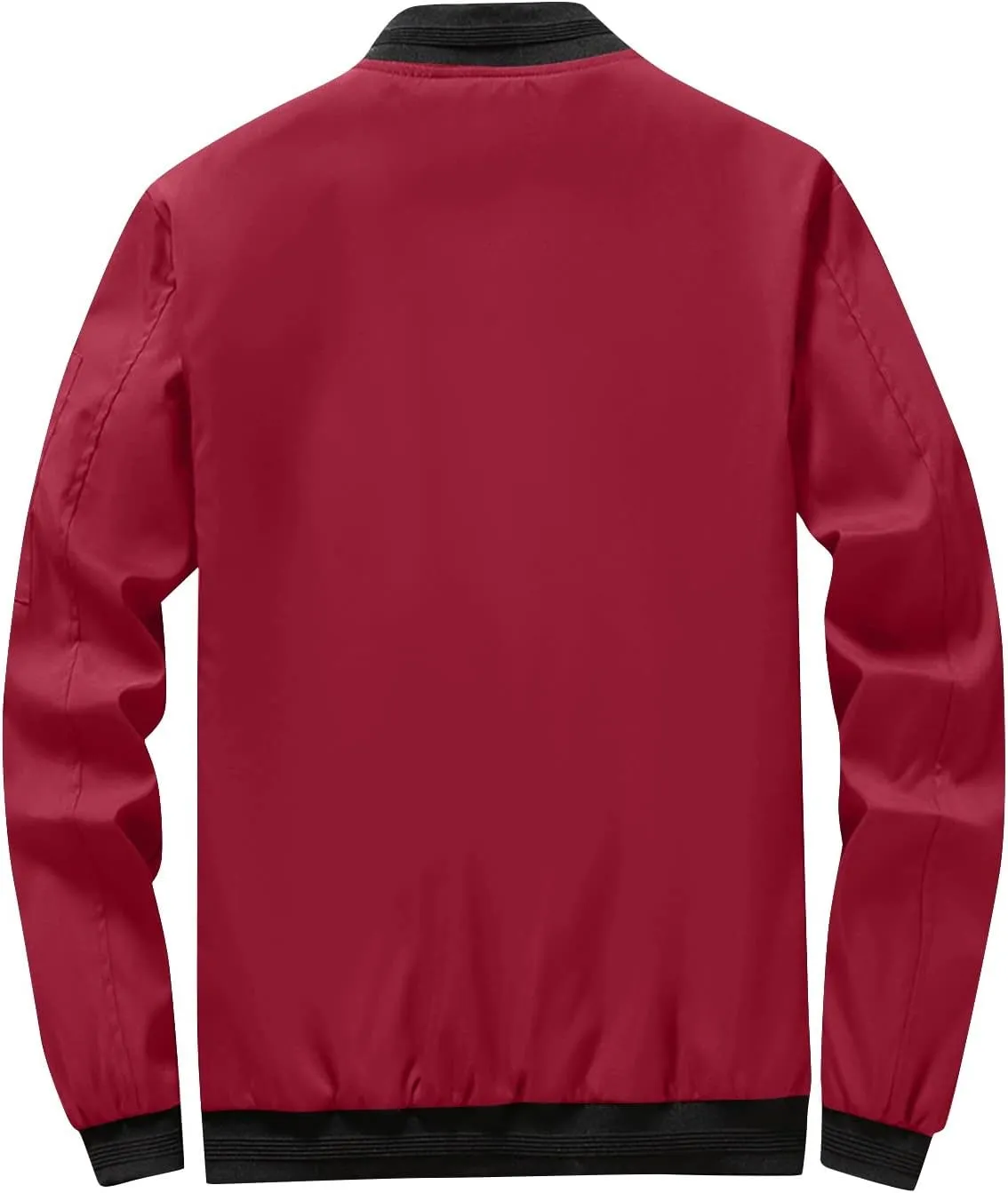 Ymosrh Men's Casual Jackets Lightweight Windproof Bomber Jacket Full Zip Winter Warm Coats Outwear Chaqueta, XXXL-L6