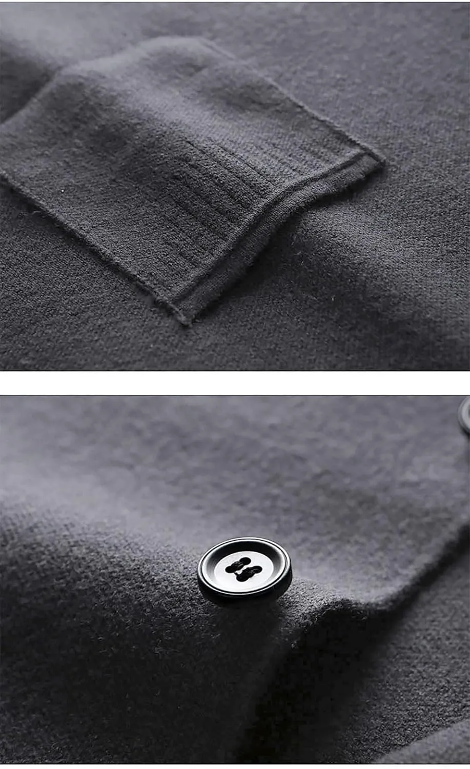 yoeasy Men's Cashmere Wool Blended Button Vest Relax Fit Lightweight V-Neck Sweater Cardigan Sweater