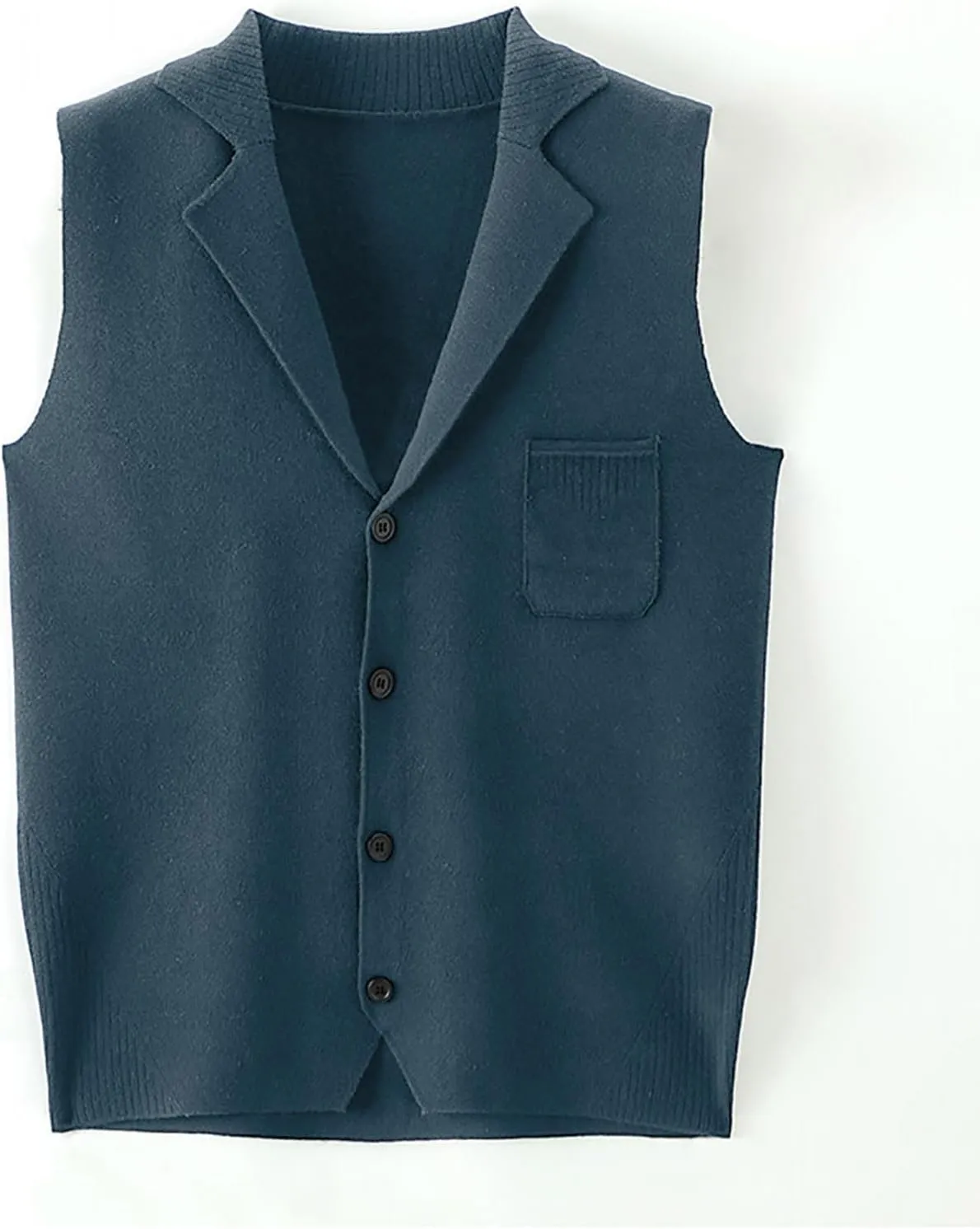 yoeasy Men's Cashmere Wool Blended Button Vest Relax Fit Lightweight V-Neck Sweater Cardigan Sweater