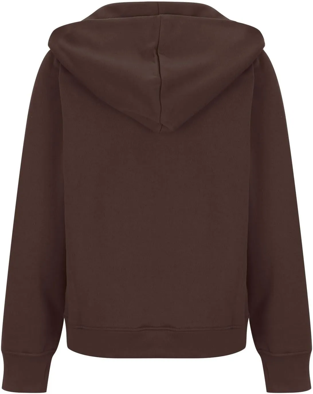 Zip Up Hoodie for Women Long Sleeve Zip Up Lightweight Sweatshirts Casual Loose Fit Plain Hoodie with Thumb Hole