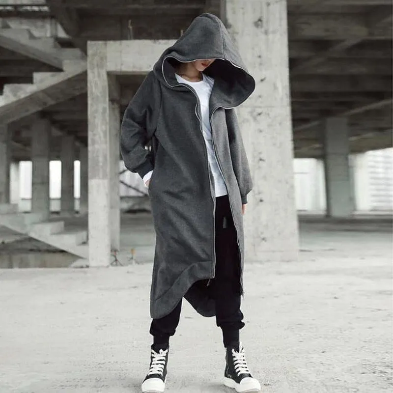 Zipper Hooded Plus Fleece Long Wholesale Sweatshirts And Hoodies
